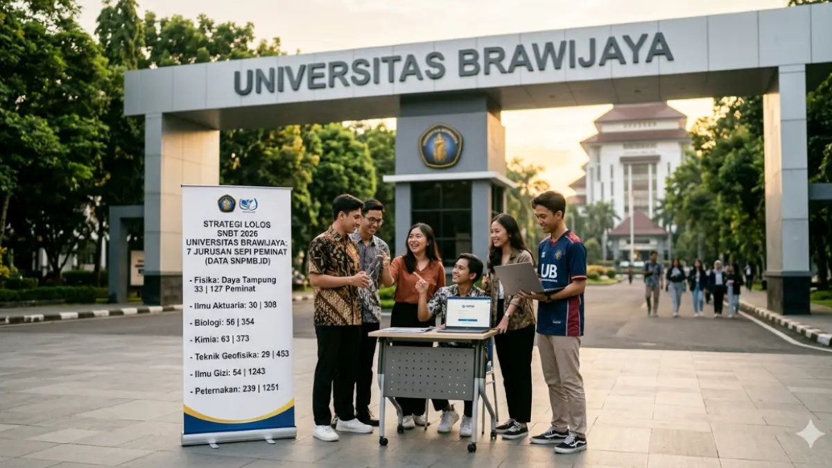 PELUANG BARU: ilustrasi cara lolos Universitas Brawijaya (gemini google AI/radarbali.id)
