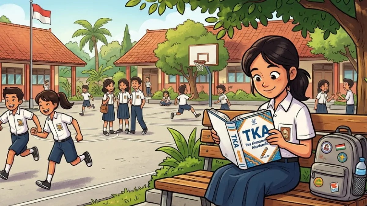 ilustrasi jalur Sistem Penerimaan Murid Baru TKA.(gambar digital gemini/radar bali)