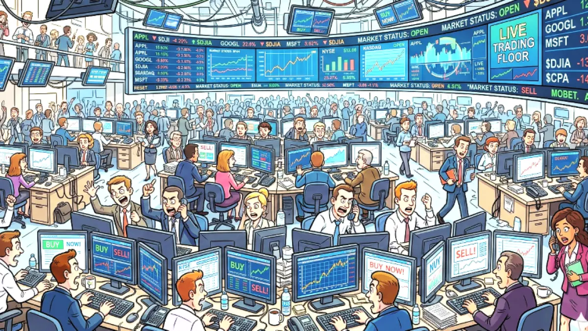 Ilustrasi aktivitas bursa saham. (gambar digital gemini/radar bali)