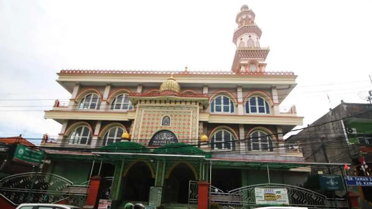 Ilustrasi Masjid Al Huda, Kediri, Tabanan.  (Miftahuddin /Radar Bali)