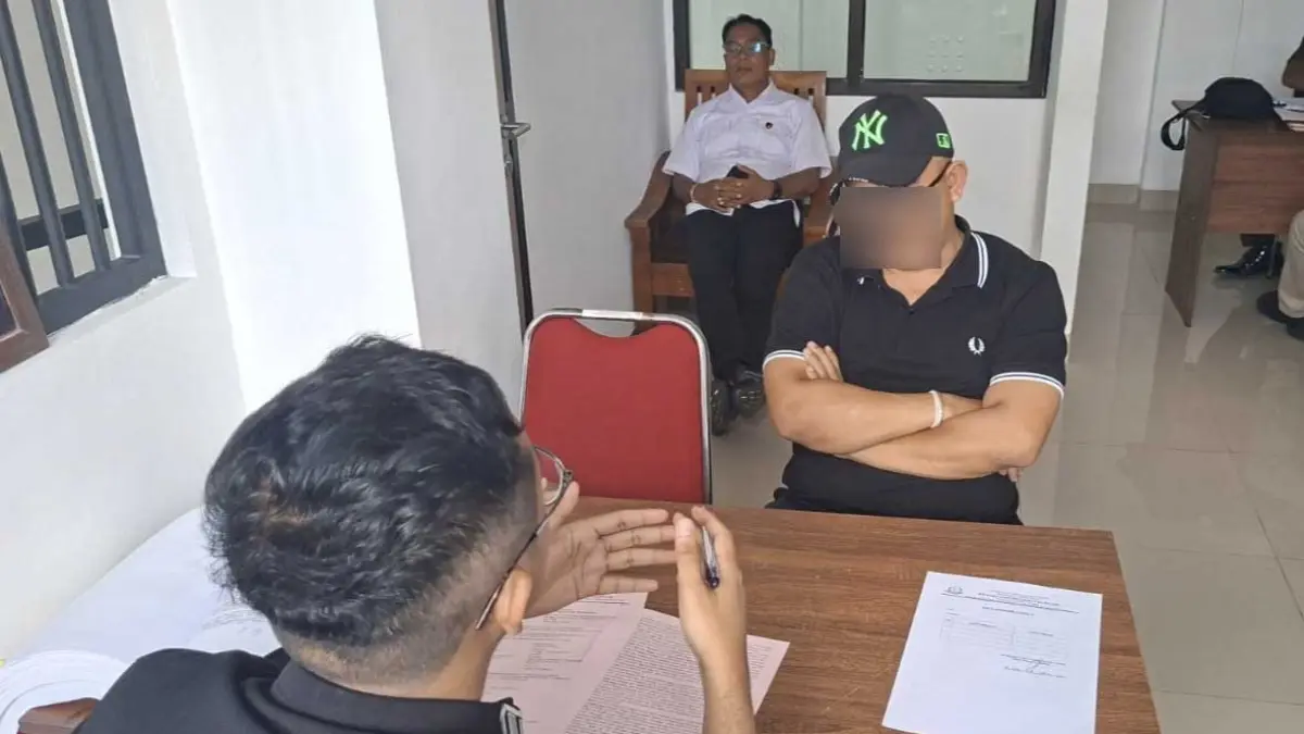 KELAR BERKASNYA: Kejaksaan Negeri (Kejari) Gianyar akhirnya menahan tersangka berinisial GS. (ist)