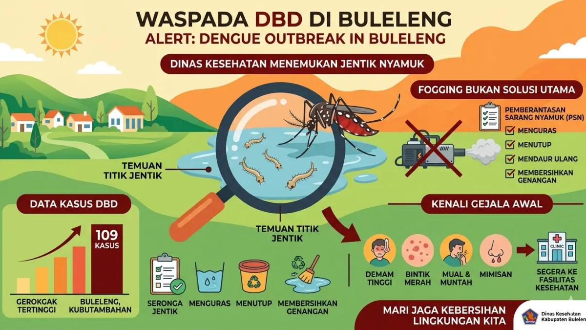 GRAFIS: Ilustrasi kasus DBD di Buleleng meningkat (Gemini Google/radarbali.id)