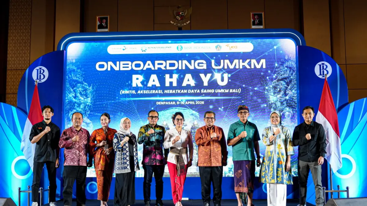 PACU EKSPOR: Road to Bali Jagadhita 2026, Kantor Perwakilan Bank Indonesia Provinsi Bali menyelenggarakan kegiatan Onboarding UMKM RAHAYU (Rintis, Akselerasi, Hebatkan Daya Saing UMKM) pada 9-10 April 2026 