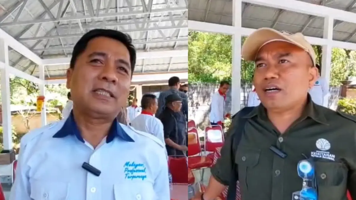 CARI HUTAN: Perwakilan BPKH Wilayah VIII, Gede Gita Yogi Dharma kepada awak media usai pertemuan menjelaskan, status lahan pengganti BTID di Karangasem 