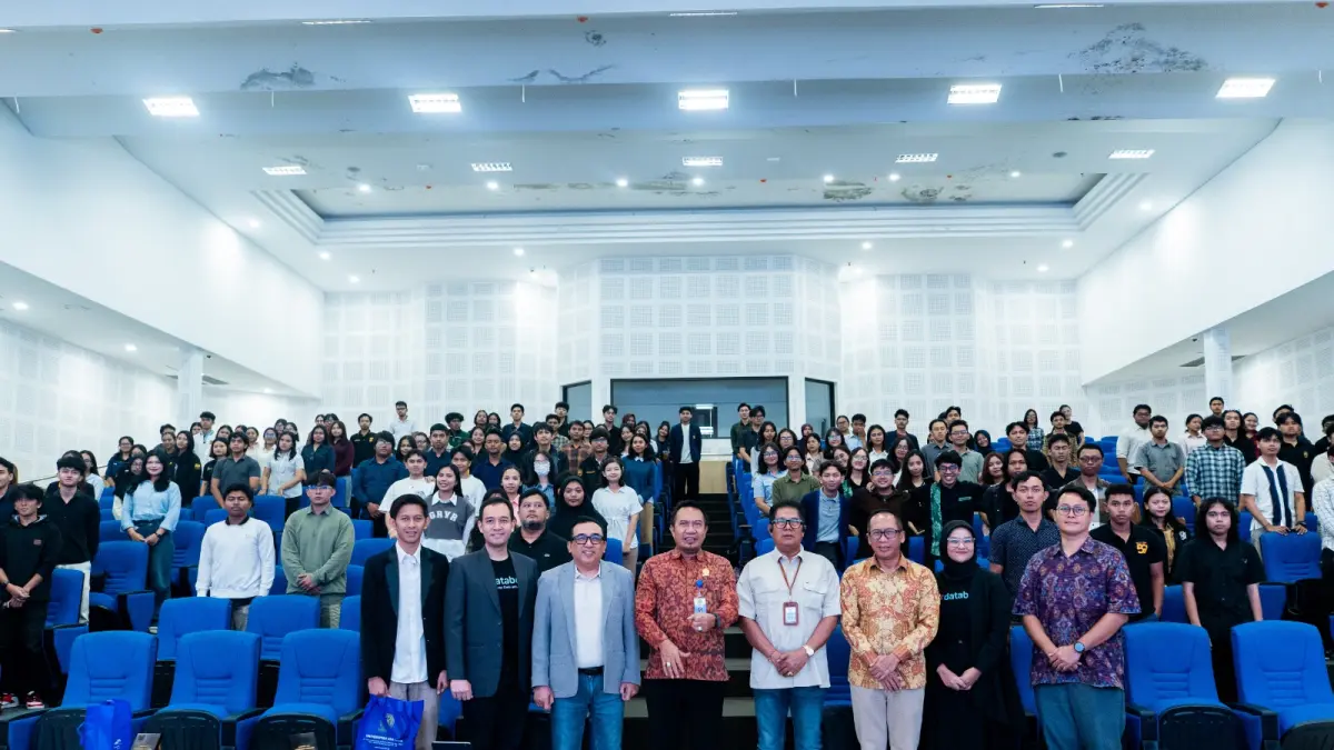 GO TO CAMPUS: rogram Data Unboxed @Campus bertajuk “Strengthening Indonesia’s AI Ecosystem: From Campus Innovation to National Impact” yang digelar di Auditorium Universitas Udayana, Bali, Jumat (10/4/2026).