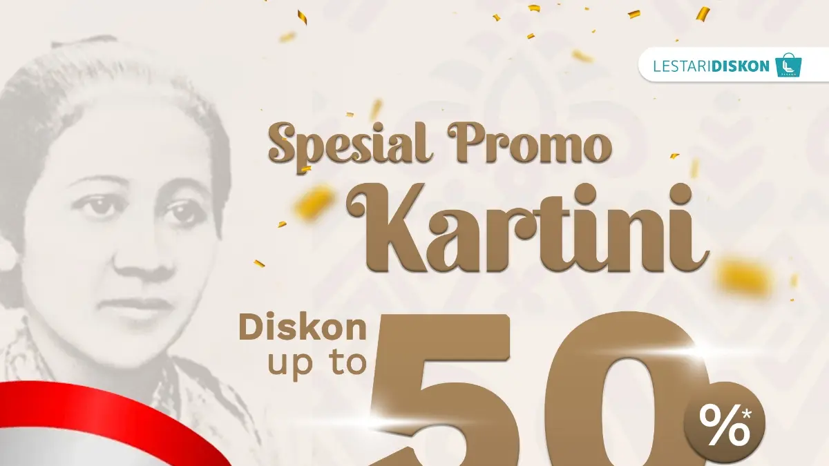 Promo spesial LestariDiskon dalam rangka memperingati Hari Kartini yang berlangsung pada 14 April hingga 30 April 2026.