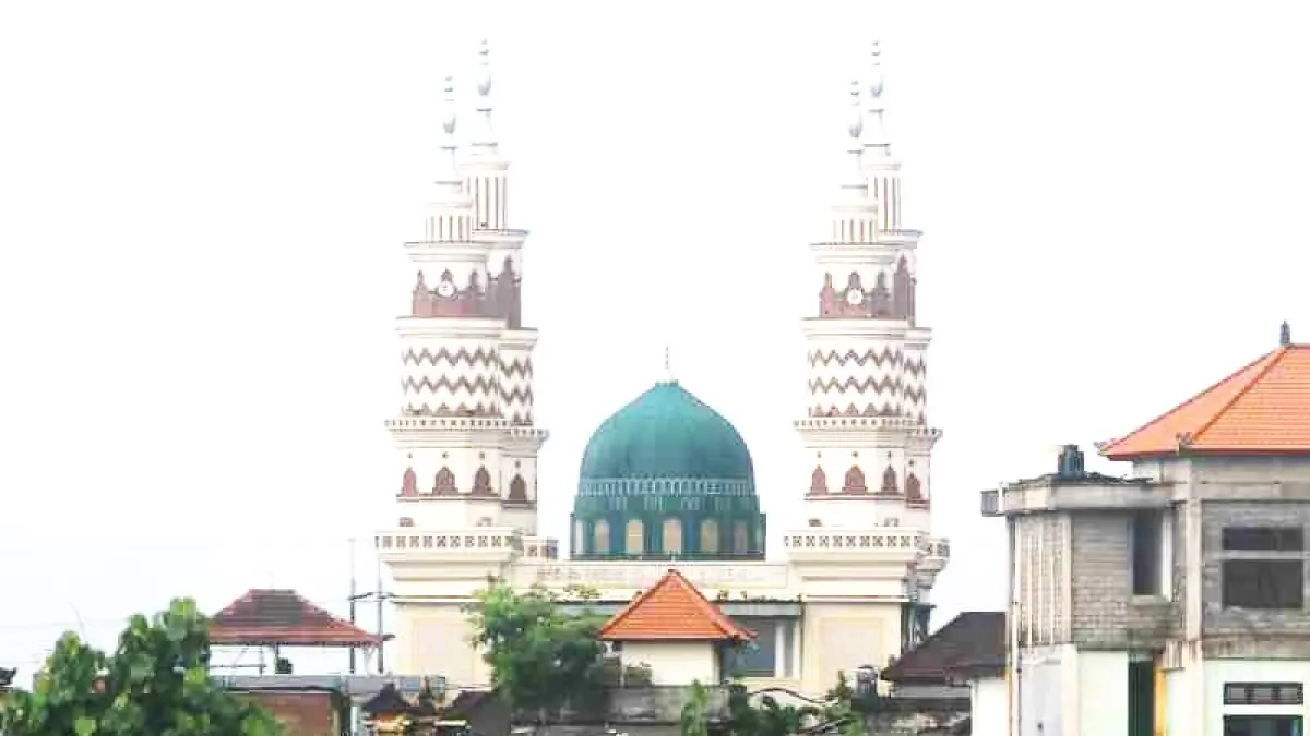 Ilustrasi Masjid Besar Al Muhajirin di Kampung Islam Kepaon, Kota Denpasar. (Miftahuddin/Radar Bali)