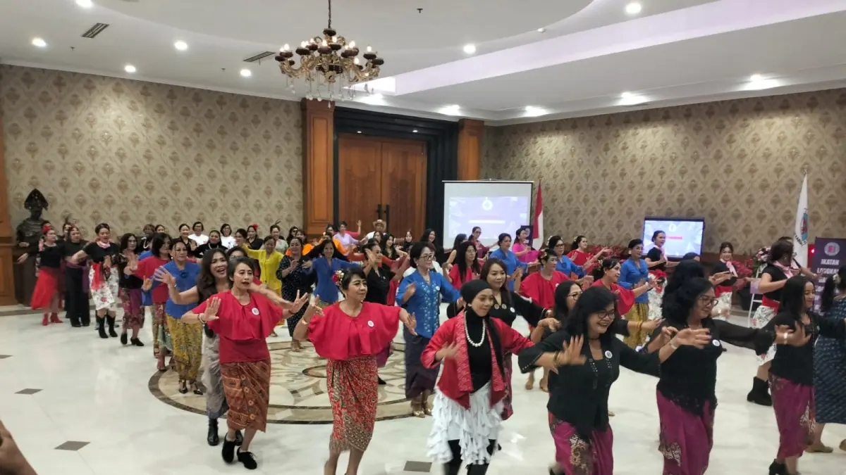 Gathering Jamming Performance Ikatan Langkah Dansa Indonesia (ILDI) DPW Kabupaten Badung, yang digelar di Gedung Balai Budaya Pusat Pemerintahan Kabupaten Badung, Minggu (19/4/2026).