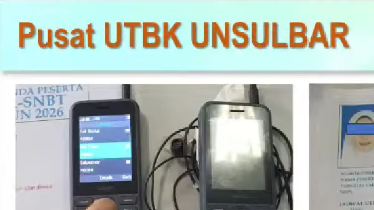 Alat komunikasi yang ditemukan pada salah satu peserta UTBK SNBT 2026 di Pusat UTBK Sulawesi Barat. 