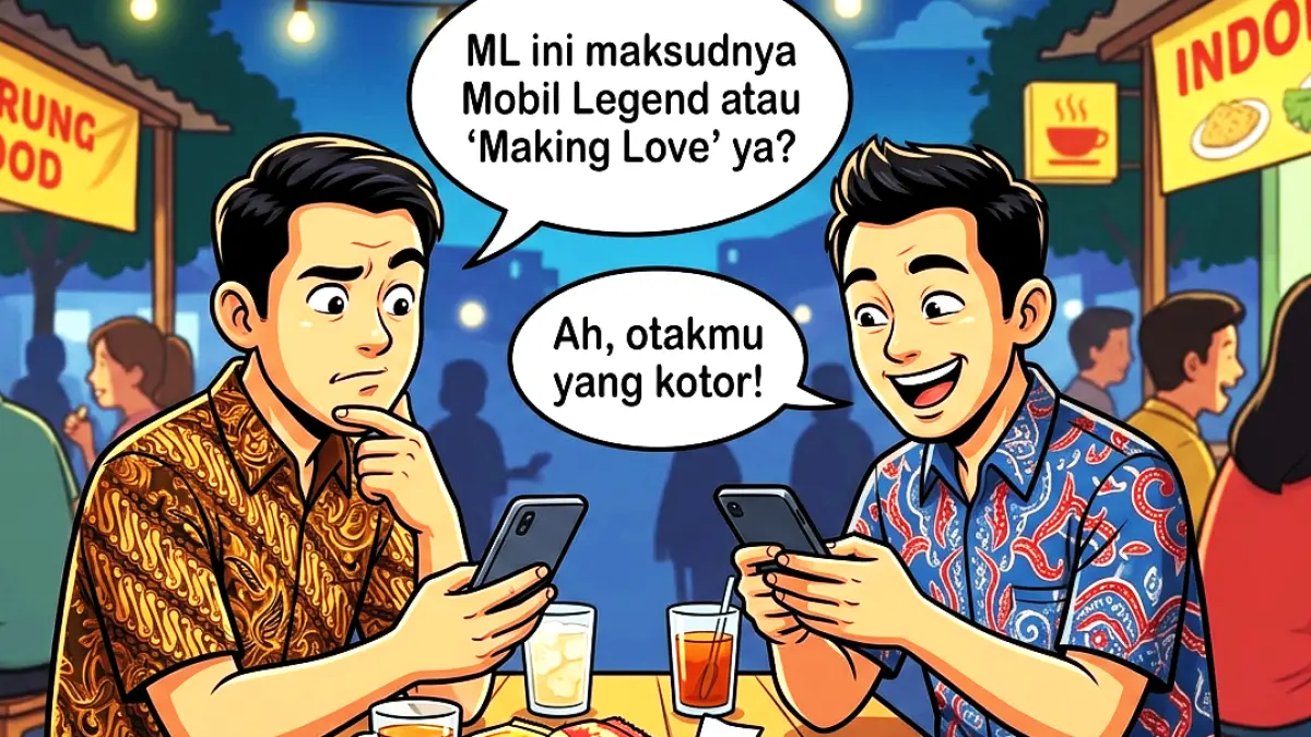 Ilustrasi heboh karena pikiran jorok. (gambar digital gemini /radar bali)