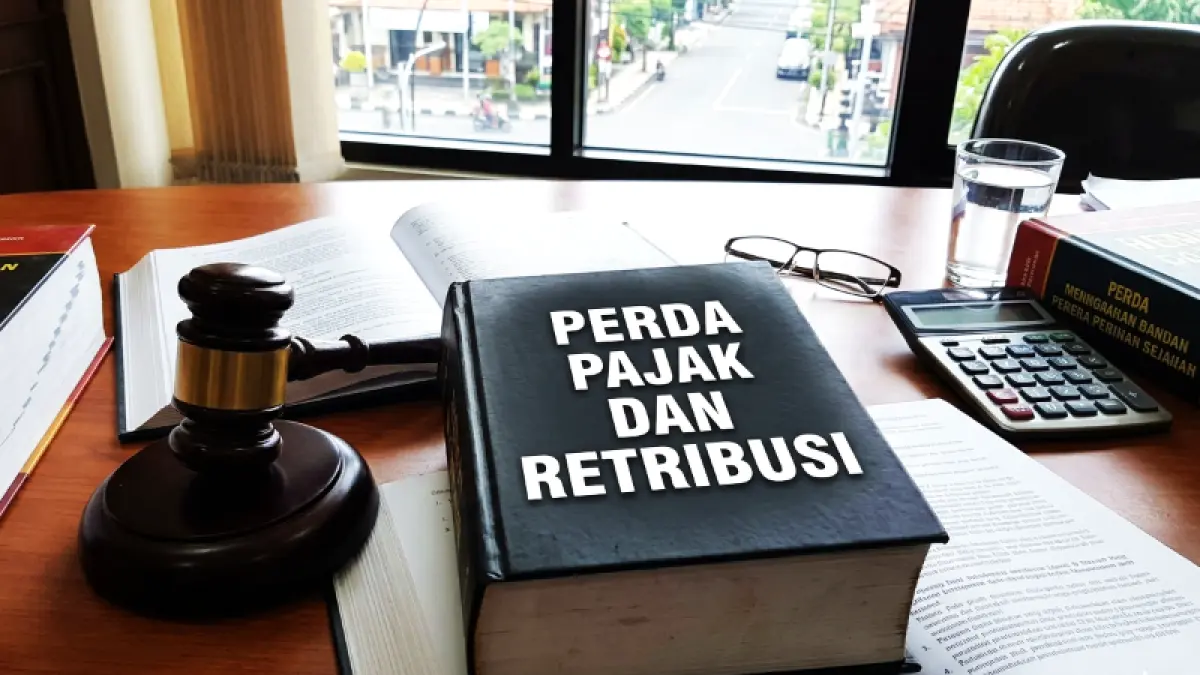 Ilustrasi pengesahan perda pajak dan retribusi. (gambar digital gemini/radar bali)