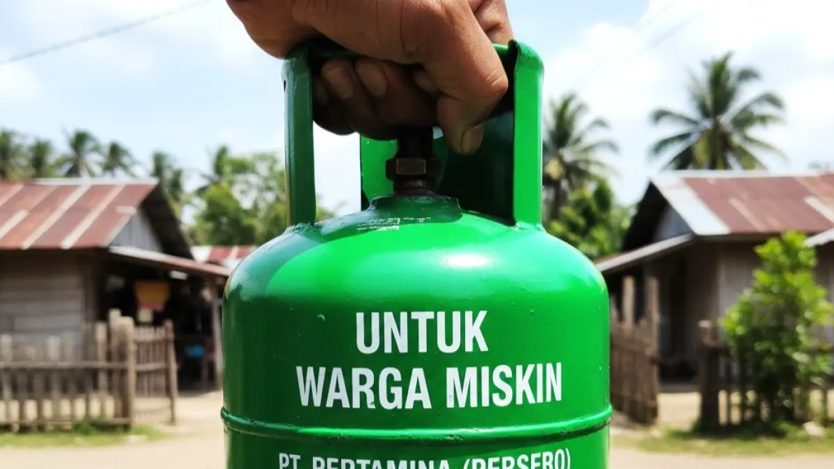 ilustrasi gas elpiji melon 3 Kg. (gambar digital gemini/radar bali)