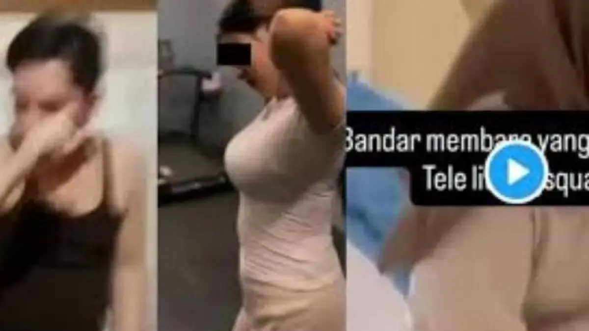Tangkapan layar video viral Bandar Membara Bergetar. Penyidik mengingatkan penyebaran link berpotensi melanggar UU ITE. 