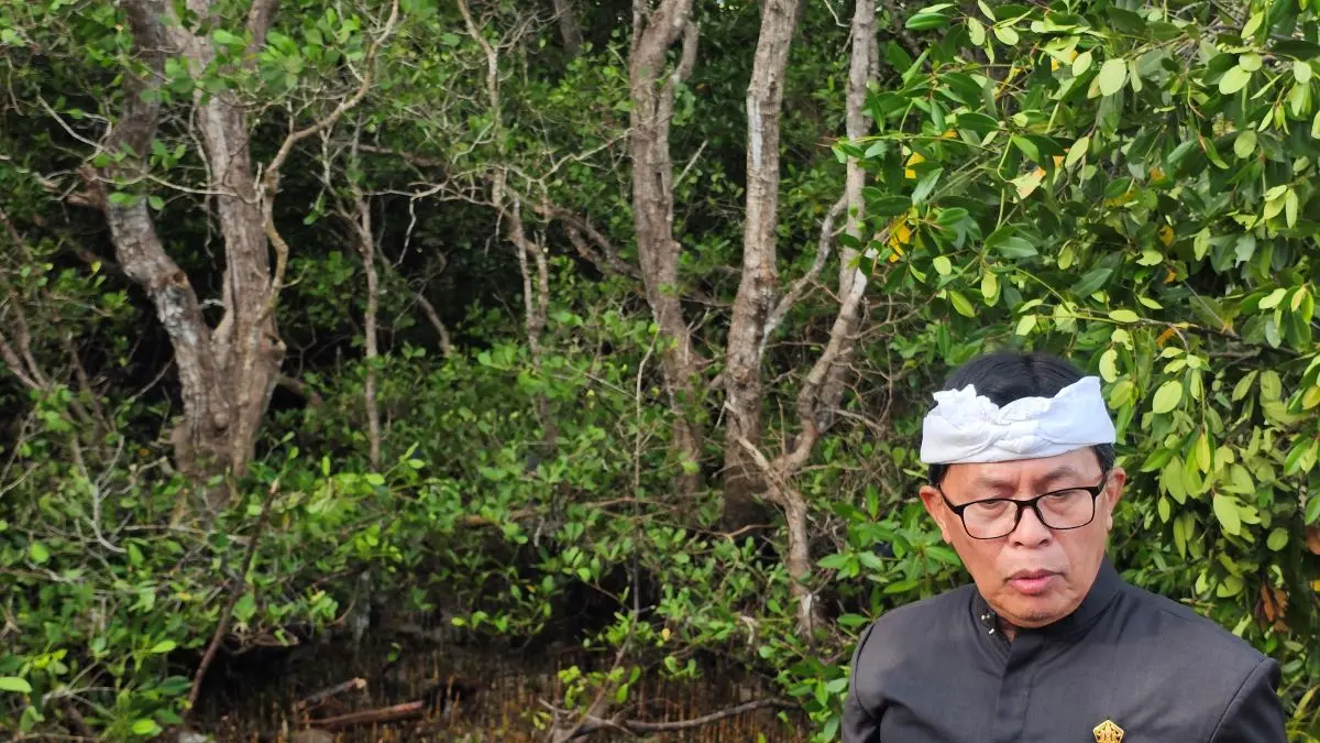 CEK LOKASI: Pansus TRAP temukan hutan mangrove dibabat saat lakukan sidak, Kamis, 23 April 2026. (Ni Kadek Novi Febriani/radarbali.id)