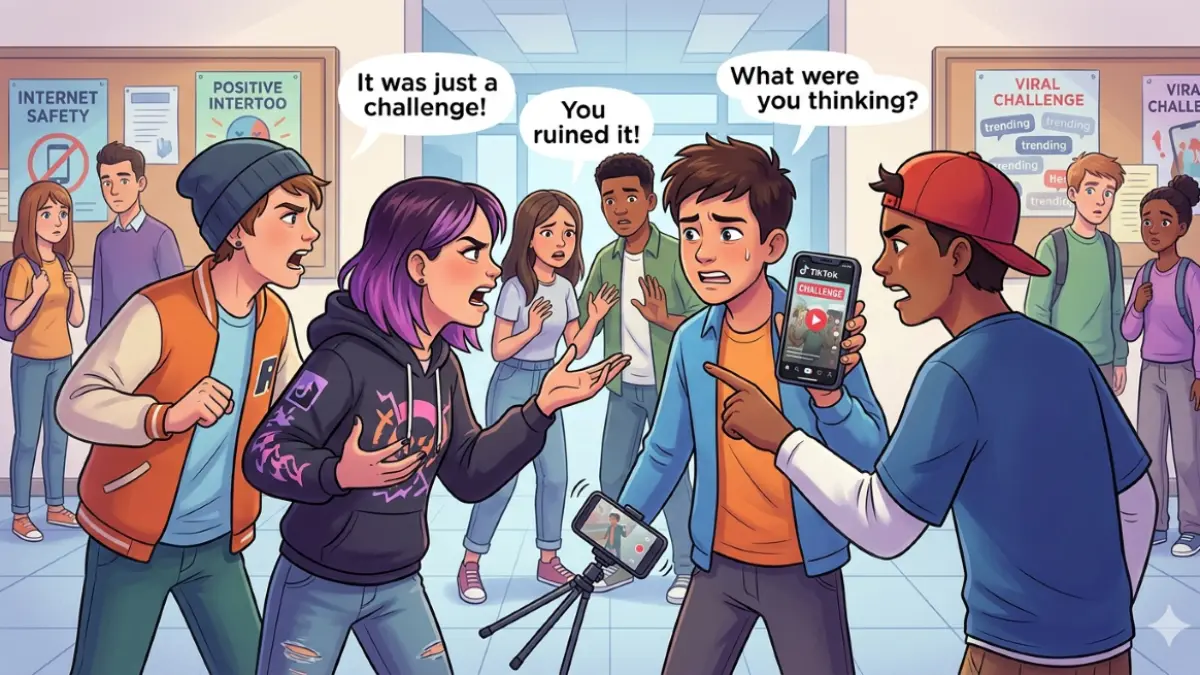 Ilustrasi keributan akiibat gift di platform TikTok