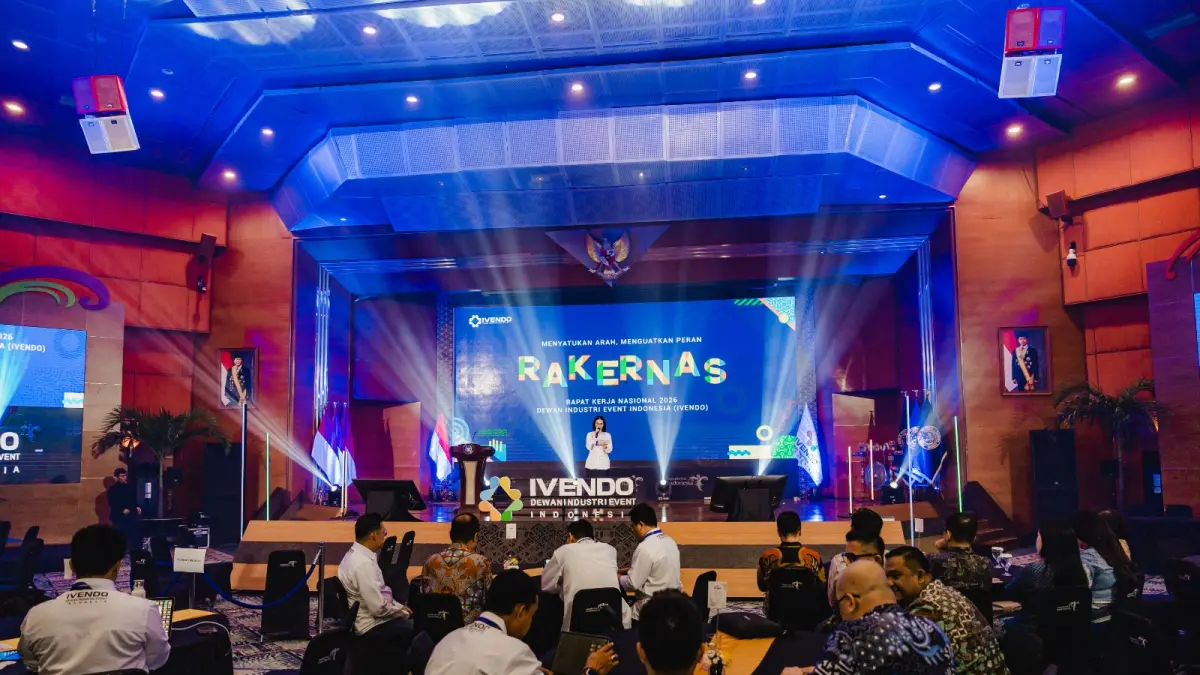 Rakernas I IVENDO di Gedung Sapta Pesona, Kementerian Pariwisata Republik Indonesia, Jakarta, Kamis 30 April 2026.