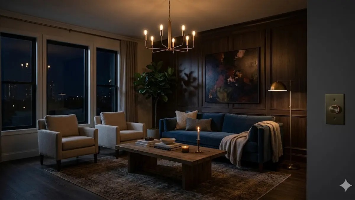 Ambient lighting adalah lapisan dasar yang berfungsi memberikan penerangan menyeluruh di dalam ruangan