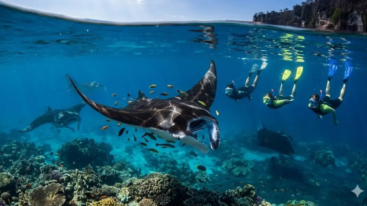 Ilustrasi - Manta Point, Nusa Penida