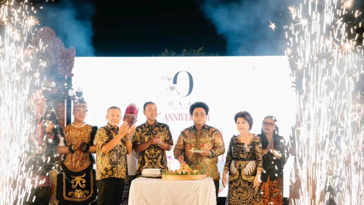 1 TAHUN: Perayaan hari jadi pertama OSA Catering Bali berlangsung meriah dan penuh makna.