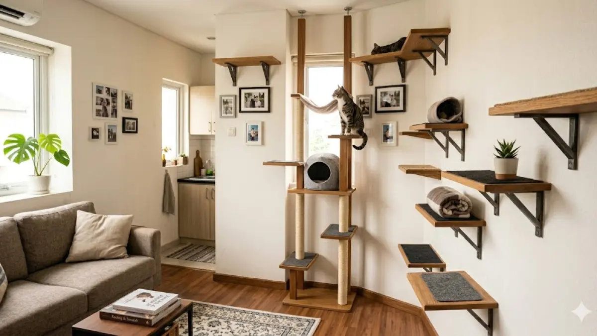 cat tree ramping vertikal
