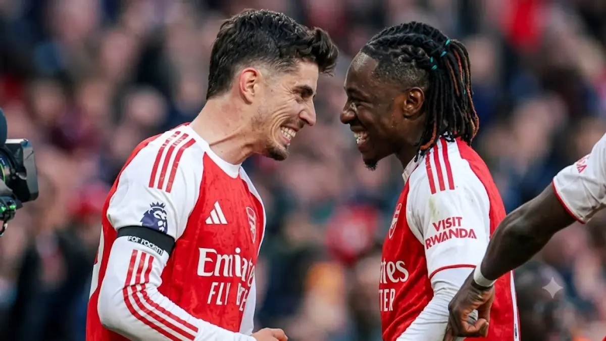 Kai Havertz dan Eberechi Eze (Instagram: Arsenal FC)