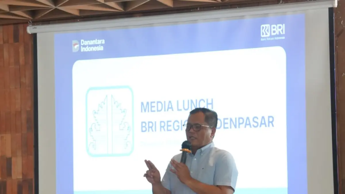 Regional CEO BRI Region 17/Denpasar Hery Noercahya saat Media Lunch di Denpasar (19/5/2026).

&nbsp;