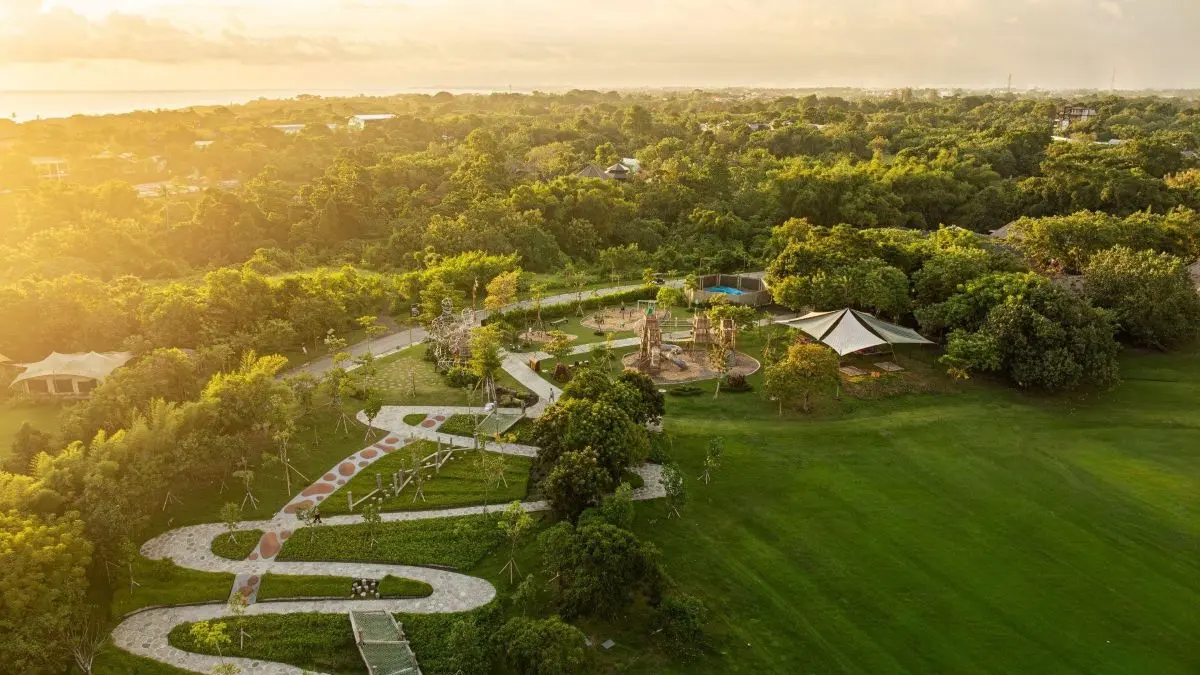 SEGERA DIBUKA: Nuanu Park, taman publik seluas 1,6 hektare di Nuanu Creative City (Nuanu Creative City for radarbali.id)
