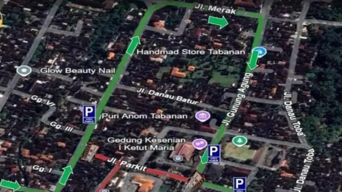 REKAYASA LALULINTAS : Peta rekayasa lalu lintas yang dilakukan Dinas Perhubungan Tabanan menyusul relokasi pasar senggol. (ist)