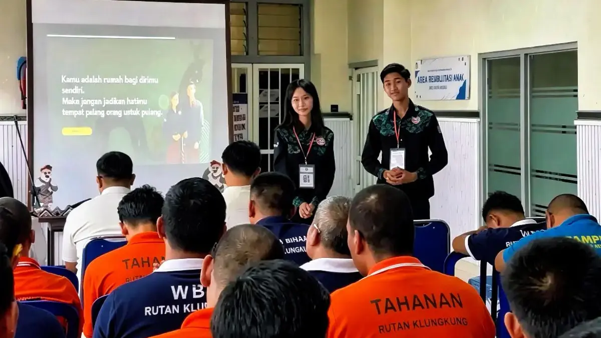 Program Gitarja&nbsp; Rumah Tahanan Negara Kelas IIB Klungkung melalui kegiatan sharing edukatif bagi warga binaan, Senin (18/05/2026).&nbsp;