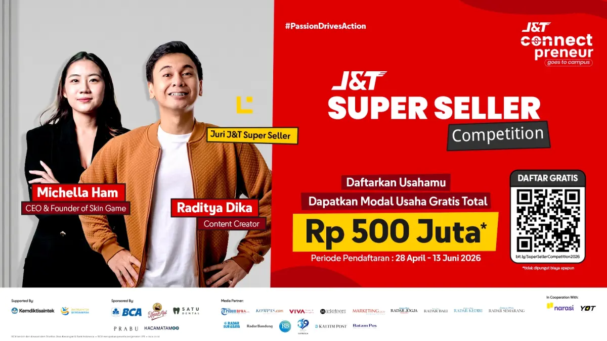 J&T Express menghadirkan J&T Super Seller Competition.