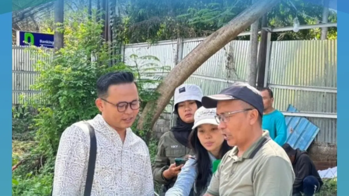 Peninjauan lapangan, dalam rangka inventarisasi tanah terindikasi telantar terhadap bidang tanah berstatus Hak Guna Bangunan (HGB) yang berlokasi di Desa Dangin Puri Klod, Kecamatan Denpasar Timur, Kota Denpasar (22/5/2026).