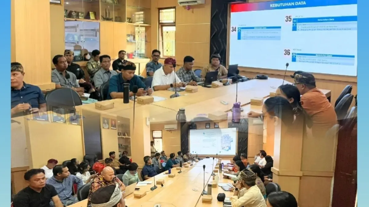 Rapat Koordinasi Persiapan Revisi Rencana Tata Ruang Wilayah (RTRW) Kota Denpasar yang dilaksanakan di Dinas Pekerjaan Umum dan Penataan Ruang Kota Denpasar.