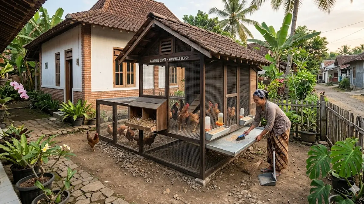kandang portabel ayam jowo super.