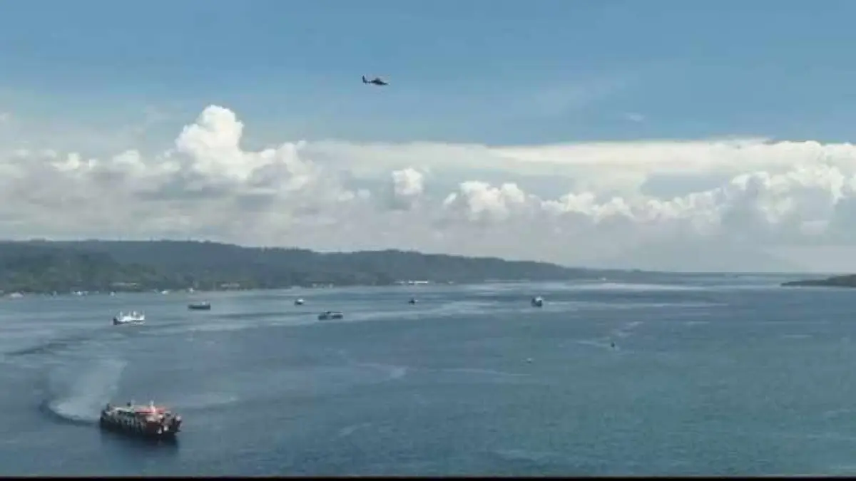 ilustrasi cuaca cerah berawan di kawasan Selat Bali beberapa waktu lalu. (dok. radar bali)