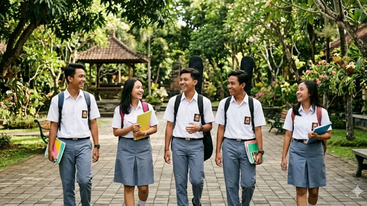 ilustrasi - Siswa SMA di Bali