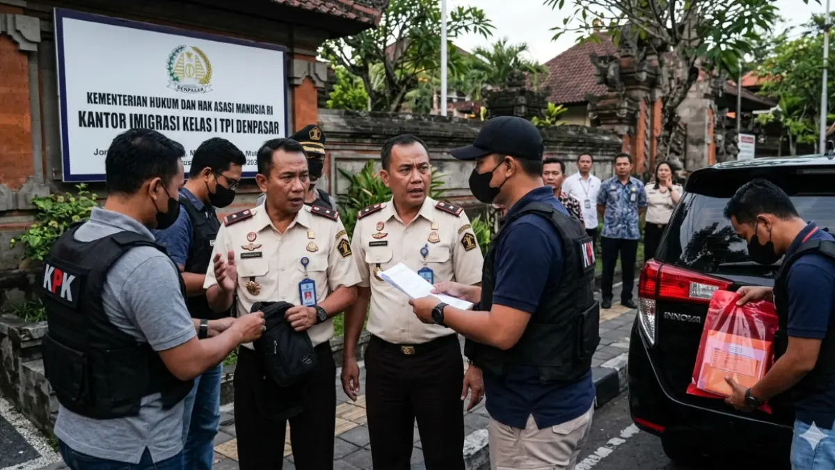 Ilustrasi Operasi Tangkap Tangan (OTT) pejabat Imigrasi di Bali