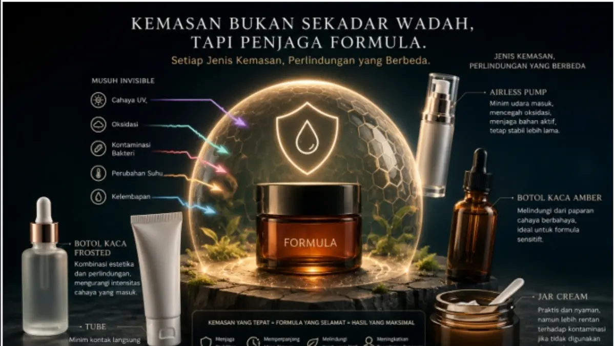Sebuah formula yang hebat tidak akan mampu bekerja maksimal jika ditempatkan dalam kemasan yang kurang sesuai.
