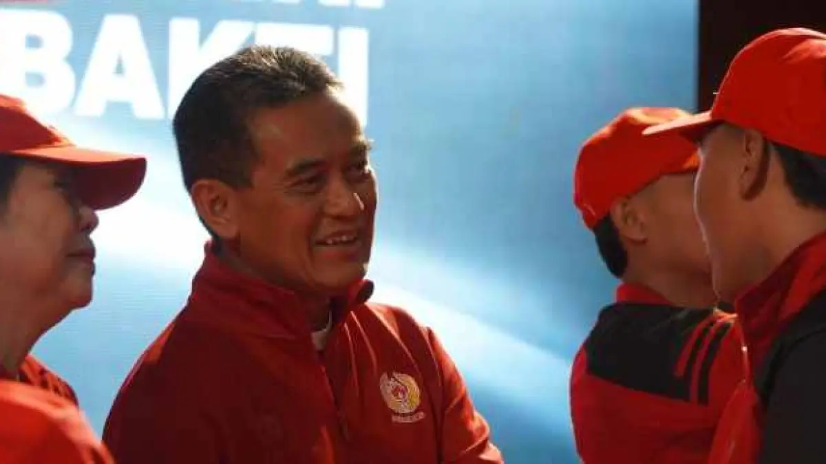 SIAP BERLAGA SEKUAT TENAGA: Kontingen Buleleng untuk Porjar Bali 2026 dilepas. Targetnya, pertahankan tiga besar dan kenaikan medali.(foto:Pemkab Buleleng)