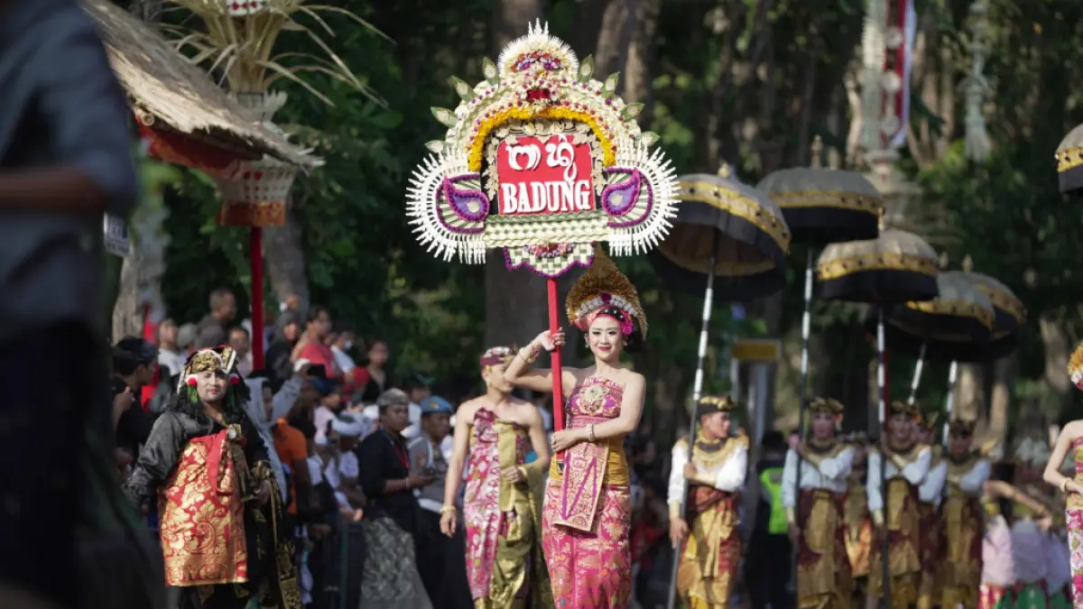 Kontingen Badung dalam peed aya Pesta Kesenian Bali (Pemkab Badung).