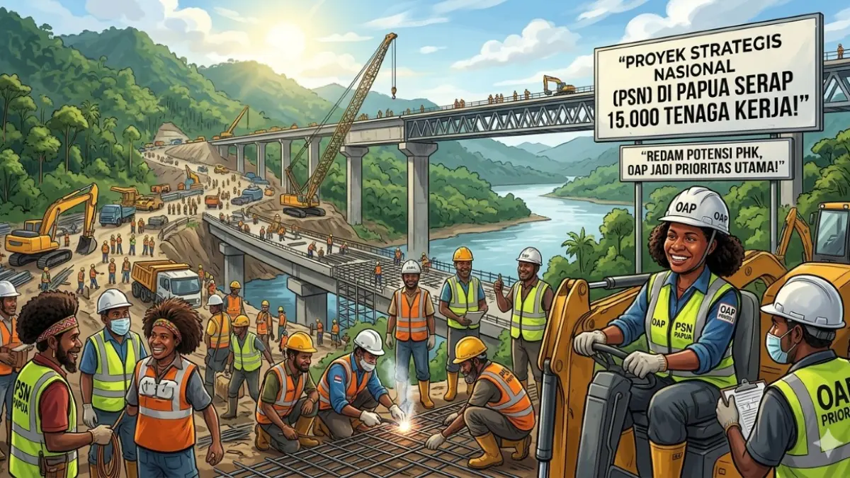 Ilustrasi Proyek Strategis Nasional (PSN) khususnya infrastruktur jalan raya tetap berjalan sesuai skema.