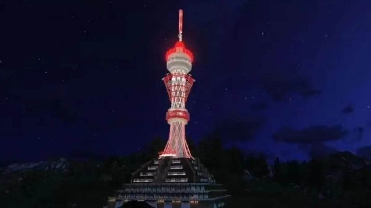 BERMASALAH: Tower Turyapada di Kecamatan Sukasada Buleleng ini berdiri megah dengan ketinggian melampaui gugusan awan. Namun proyeknya kini tengah jadi sorotan akibat adanya temuan. (ist/radarbali.id) 