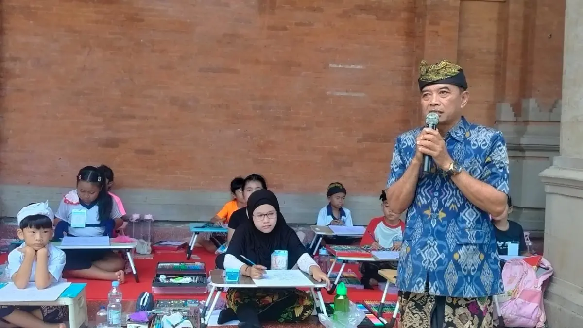 siswa-siswi SD dari Kabupaten Badung bersaing untuk menjadi yang terbaik Wimbakara (Lomba) Mewarnai Sekolah Dasar (SD) kelas I hingga III pada Pesta Kesenian Bali (PKB) XLVIII Tahun 2026.