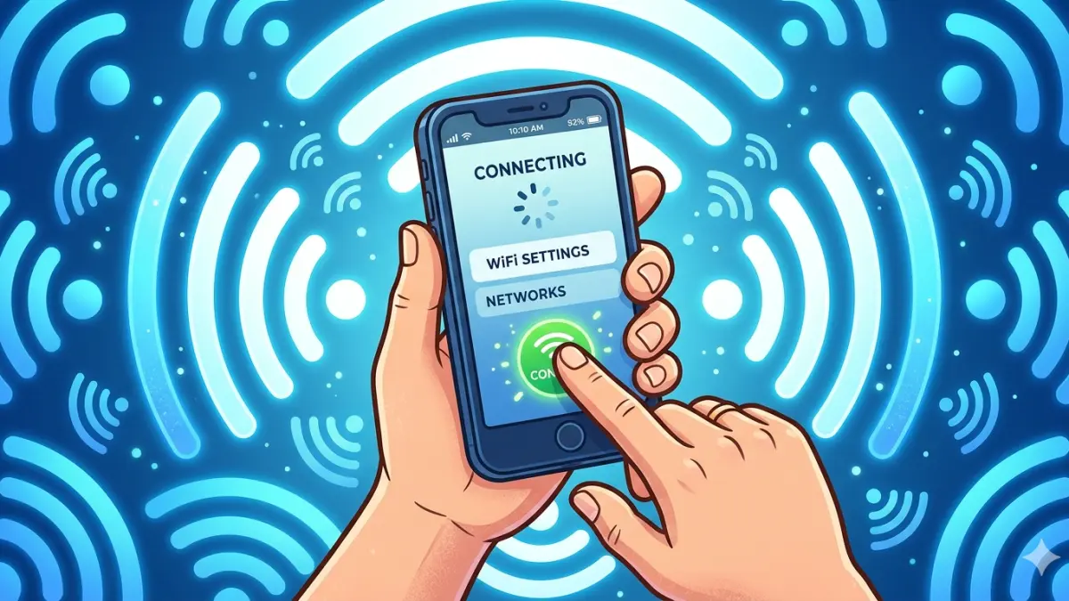 ilustrasi program wifie gratis. (gambar digital Gemini/Radar Bali)