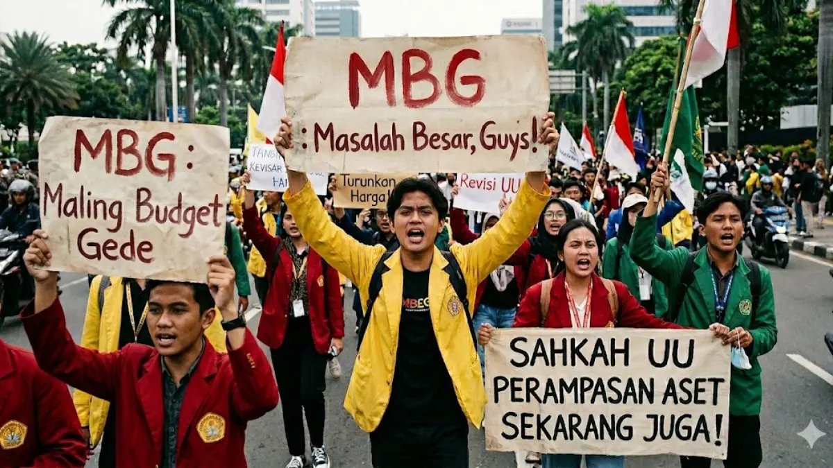 

ilustrasi - demo mahasiswa.