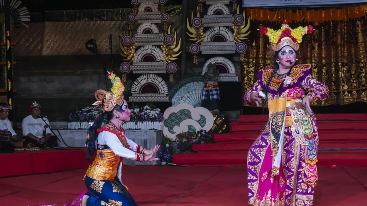 Kelompok Dramatari Arja Sudhamala sukses saat tampil di PKB XLVIII di Kalangan Ayodya, Taman Budaya Bali, Denpasar, Sabtu (20/6/2026).&nbsp;