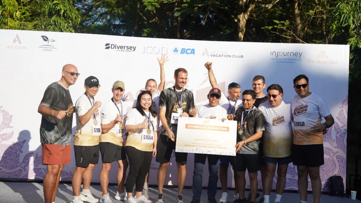 EVENT LARI PERTAMA: Kolaborasi hotel-hotel Accor Bali dan Lombok adakan fun run 5K sekaligus berdonasi untuk anak-anak.