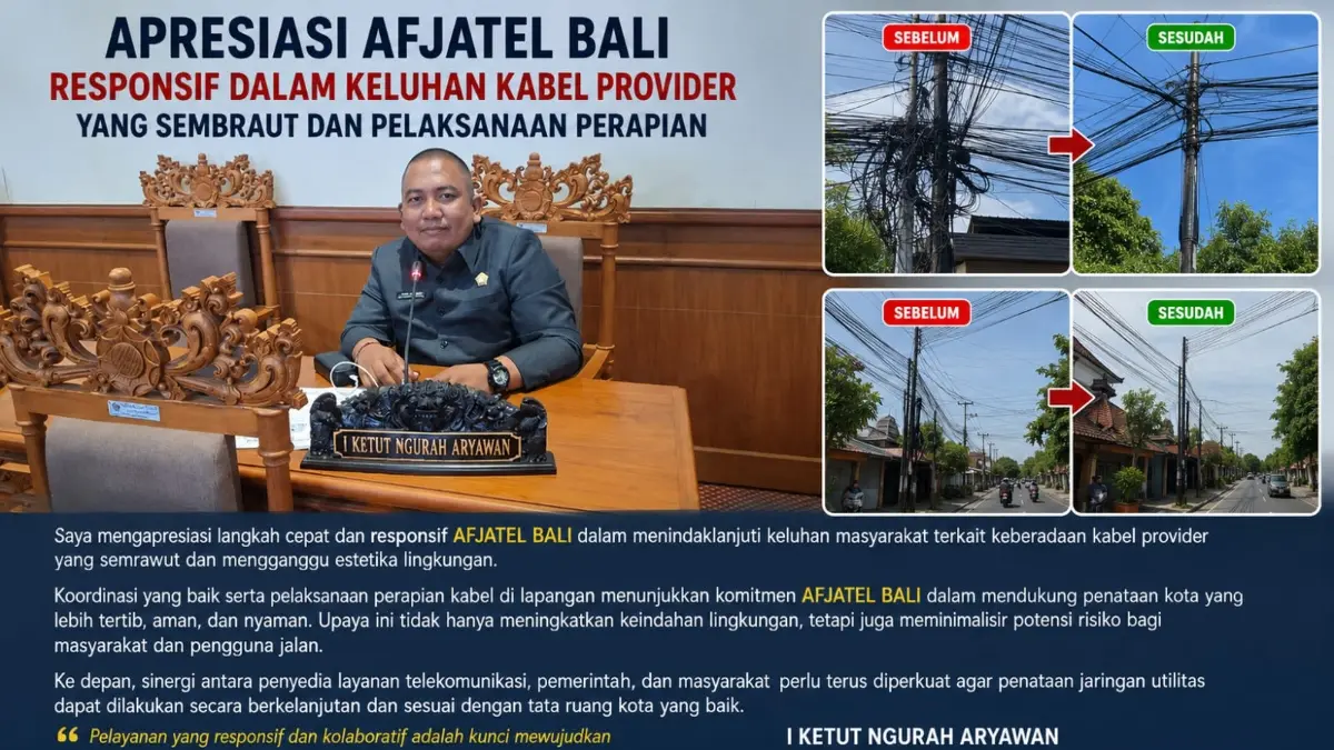 Anggota DPRD Kota Denpasar dari Fraksi Gerindra I Ketut Ngurah Aryawan.