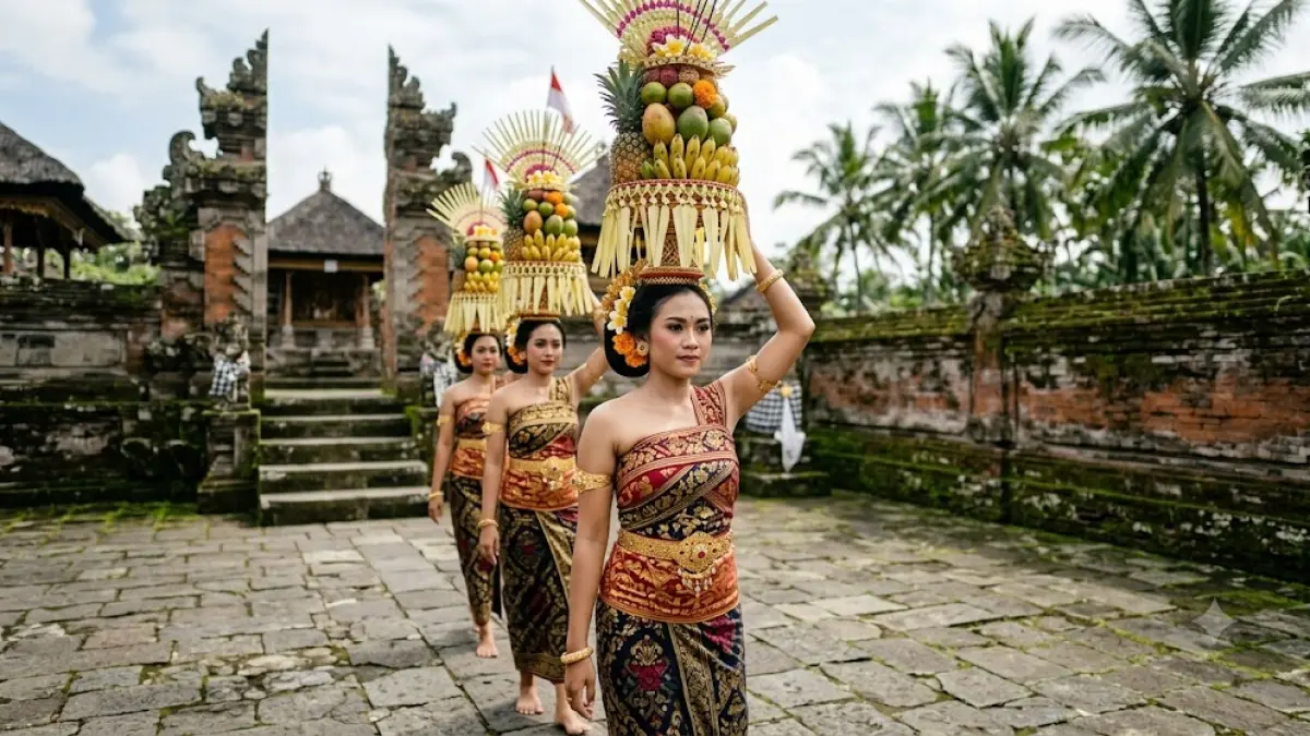 ilustrasi parade gebogan.