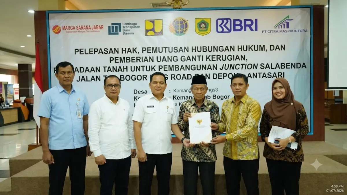 Ilustrasi - Pemberian ganti rugi pembebasan lahan pada 22 keluarga terdampak pembangunan junction Salabenda di ruas tol Bogor-Serpong.
