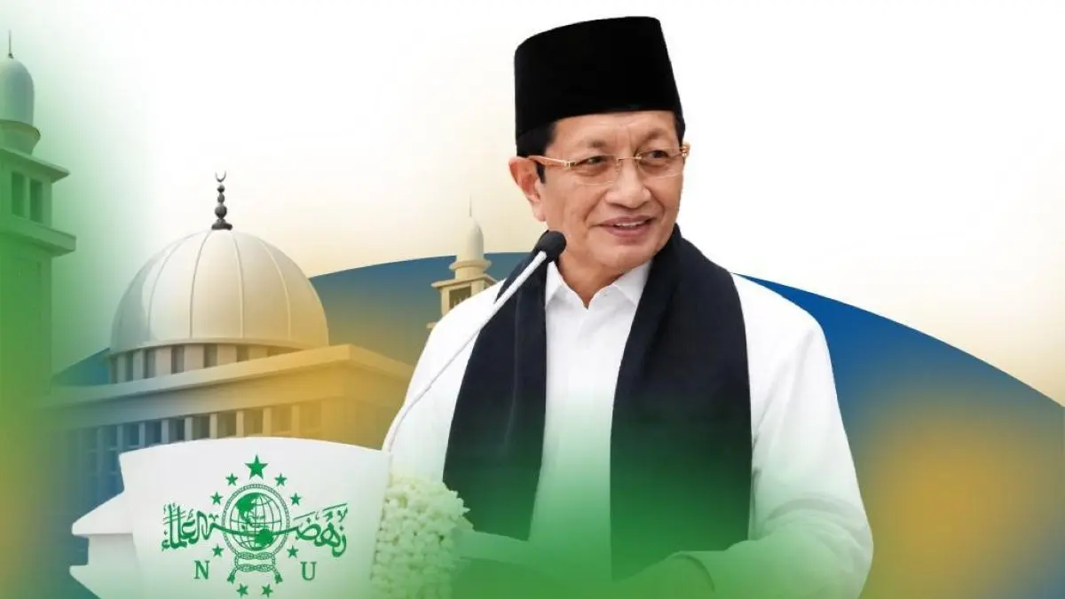 MODERAT DAN KHARISMATIK: Menteri Agama RI Prof. Dr. KH. Nasaruddin Umaryang juga Rais Syuriah PBNU dipandang layak dan cakap maju sebagai Ketua Umum Tanfidziyah NU di Muktamar 2026. (IST/radarbali.id)